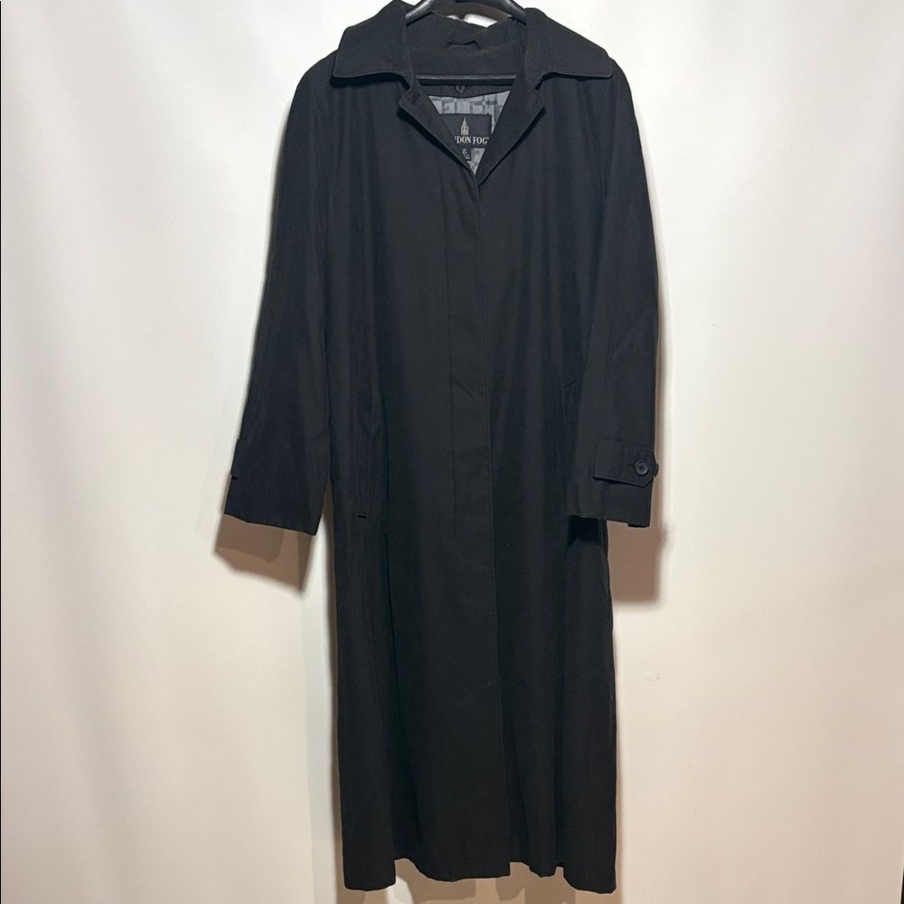 London Fog Black Trench Coat